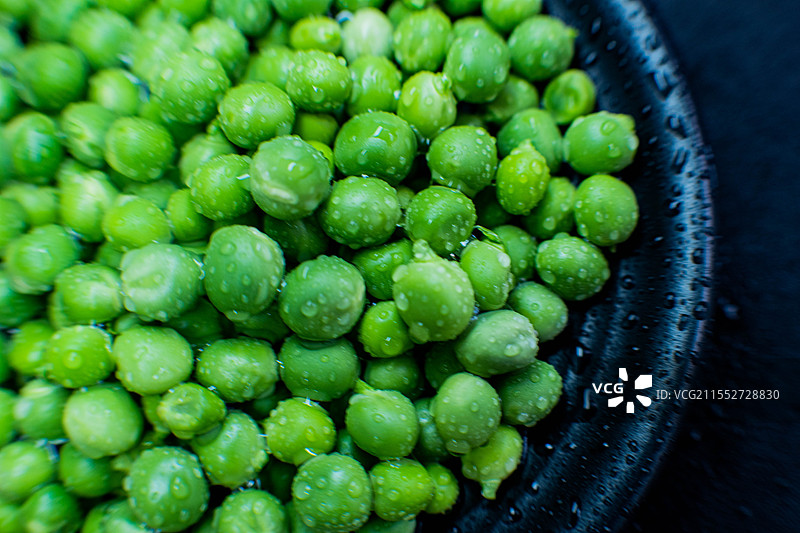 四川绵阳豌豆、豌豆荚、青豌豆、豌豆粒、豆类图片素材