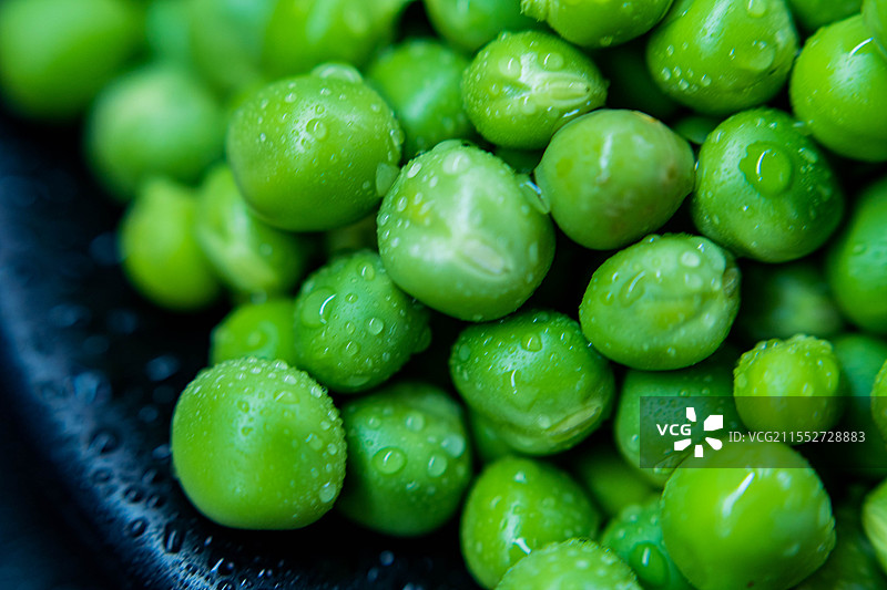 四川绵阳豌豆、豌豆荚、青豌豆、豌豆粒、豆类图片素材