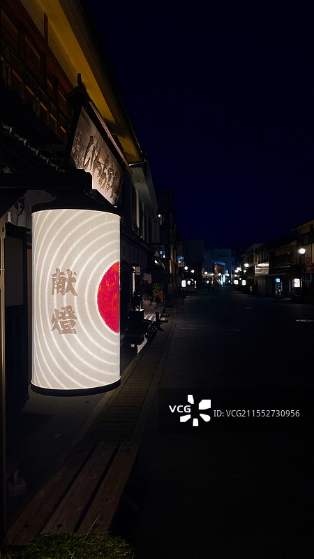 伊势神宫参道灯笼图片素材