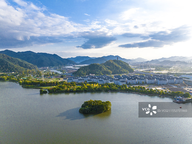 临海灵湖公园图片素材