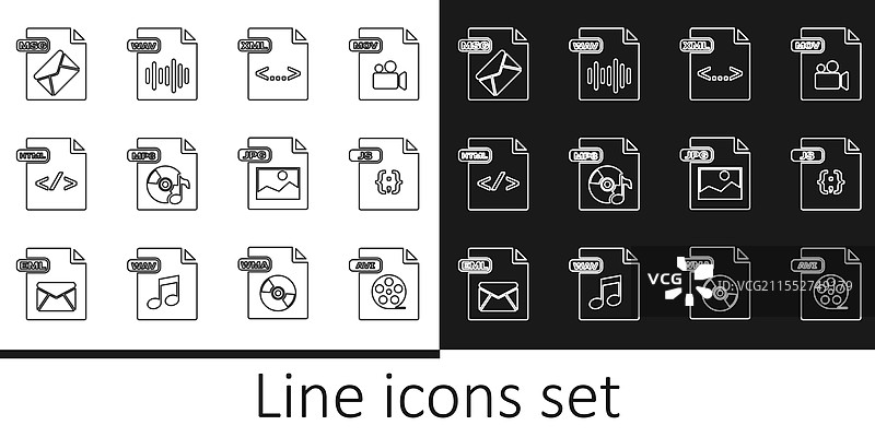 设置行 avi 文件 文档 js xml mp3 html 消息图片素材