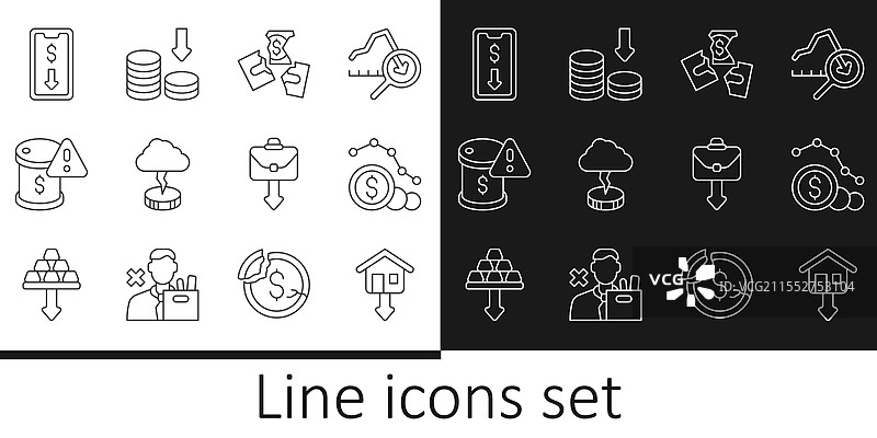 设定房价下跌与美元汇率的关系图片素材