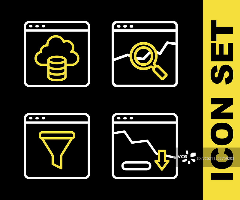 设置股票市场金融网站的线路图片素材