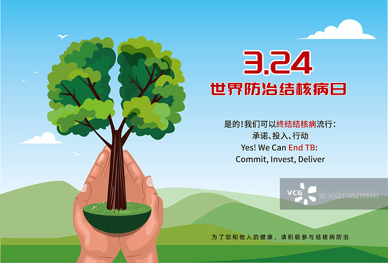 防治结核病日海报图片素材