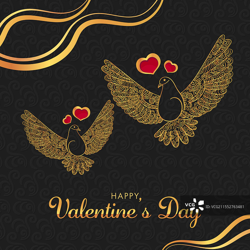 情人节快乐美丽海报图片素材