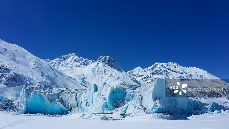 冰川雪山的壮丽画卷图片素材