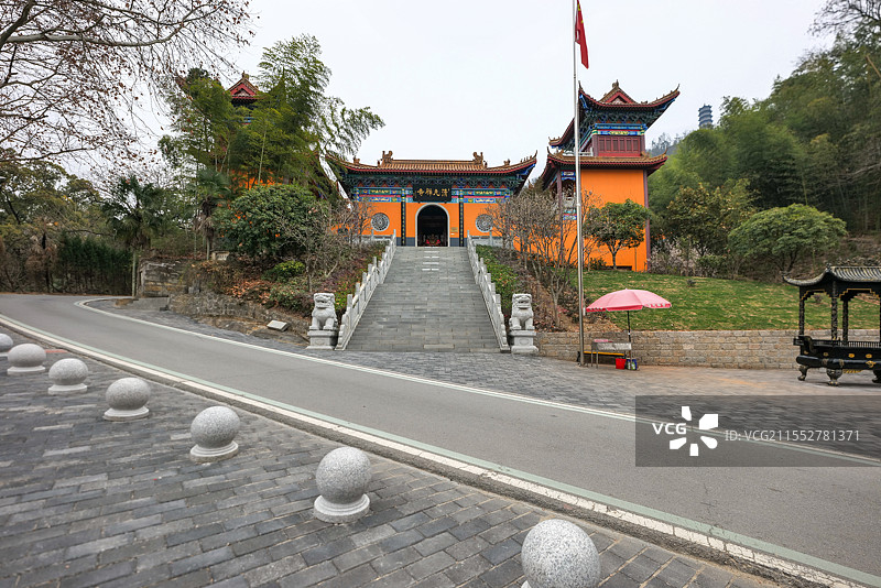 罗田塔山公园清元禅寺图片素材