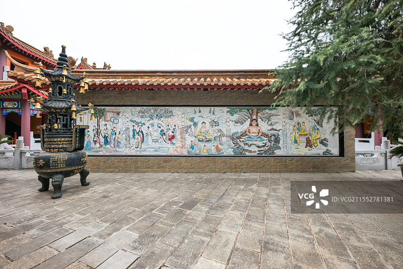 罗田塔山公园清元禅寺图片素材