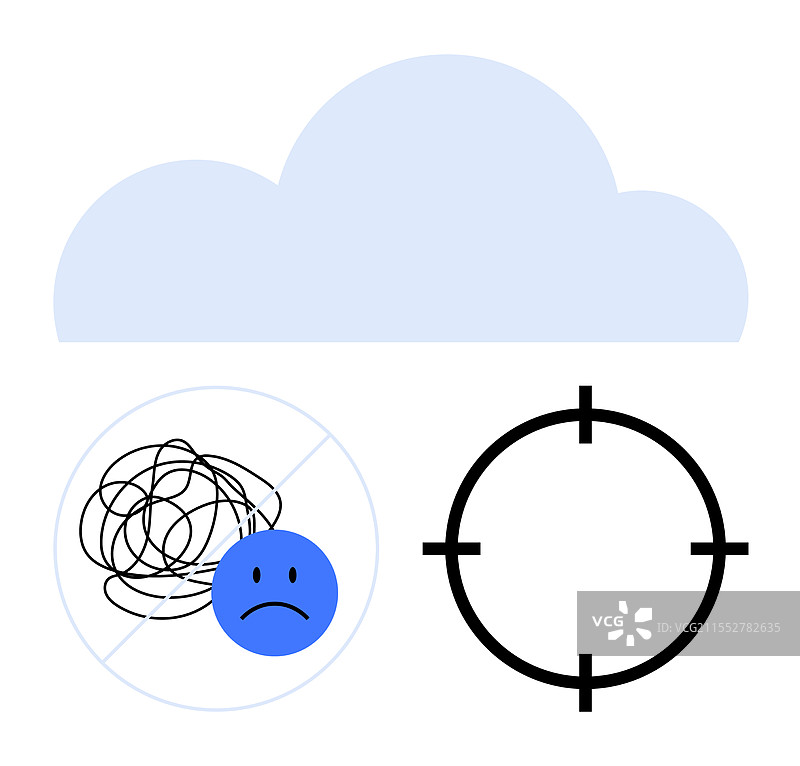 通过专注克服负面情绪以促进心理健康图片素材