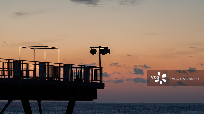 旅顺世界和平公园看台剪影图片素材