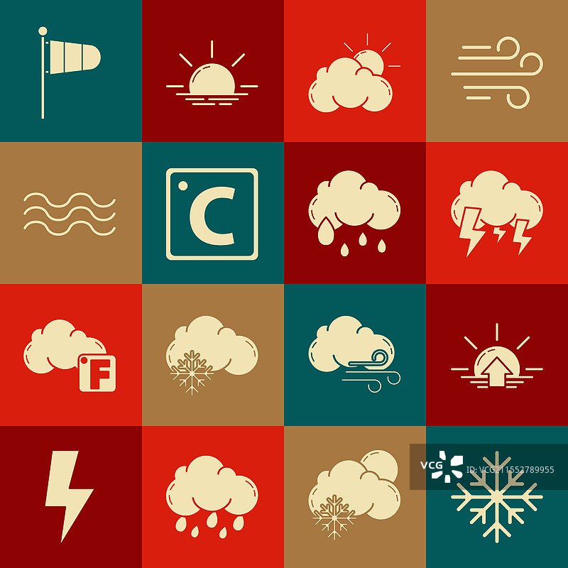 雪花、日出、暴风雨和云天气图片素材