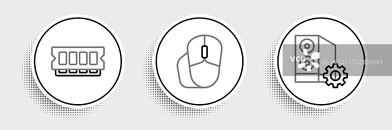 计算机随机存取内存的线路设置图片素材