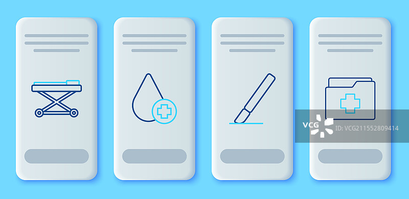 设置捐赠输血手术刀图片素材