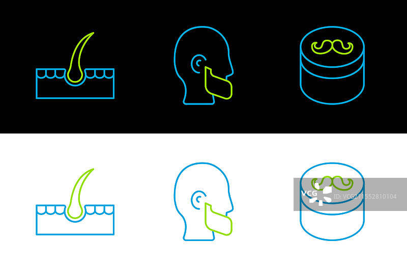 人类发型造型用的定型胶或蜡图片素材