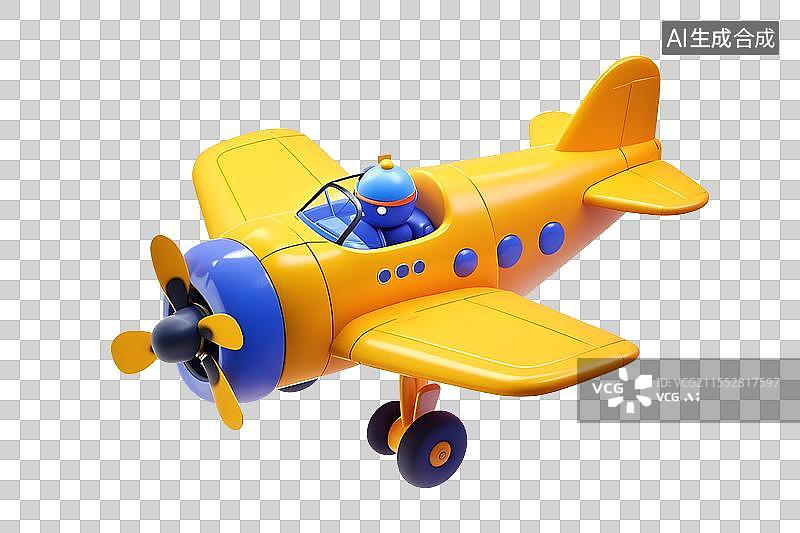 【AI数字艺术】六一儿童节飞机三维插画.-10 拷贝图片素材