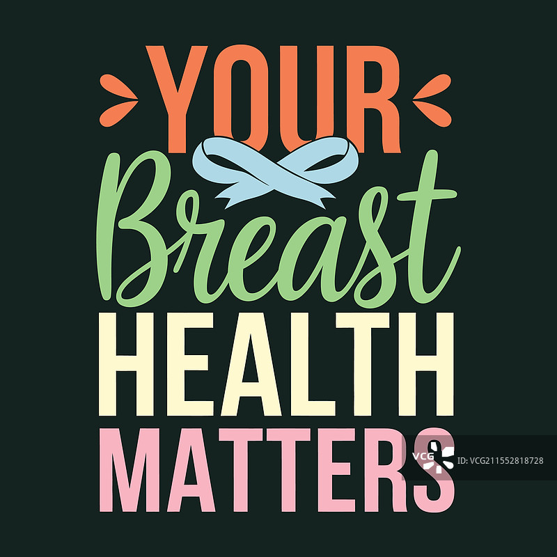 您的乳房健康很重要，女性健康与之相关。图片素材