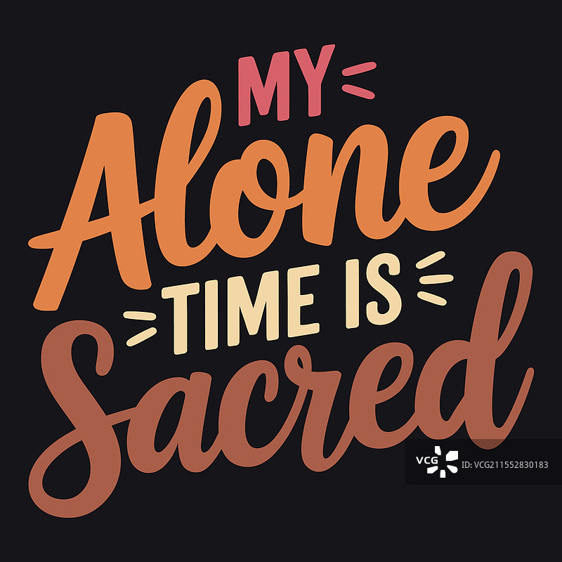 我的独处时间是神圣的个人空间。图片素材