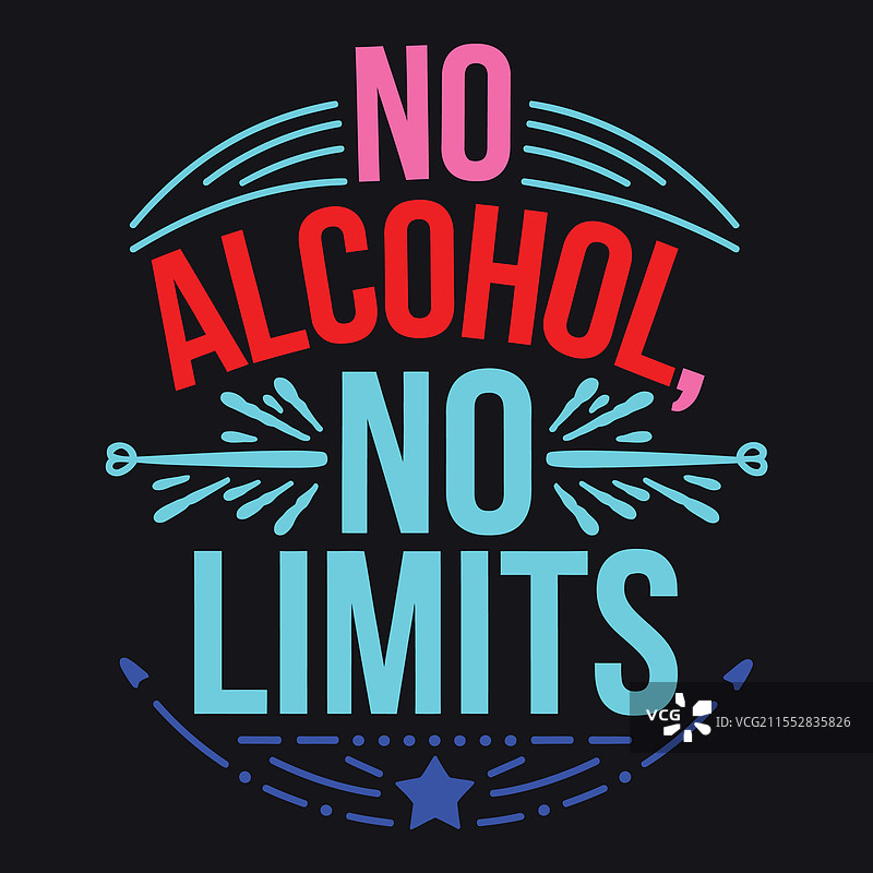 无酒精，无限制，健康生活与清醒状态图片素材