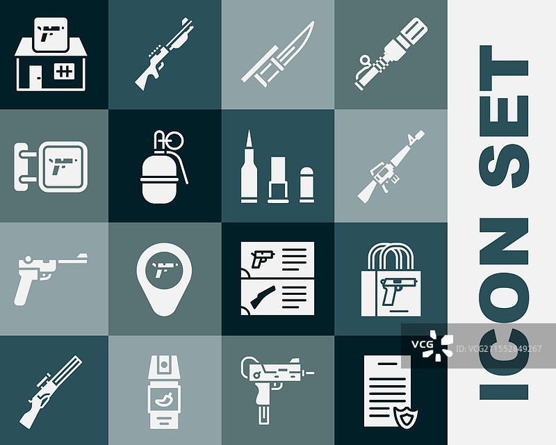 购买枪支的枪械许可证证书图片素材