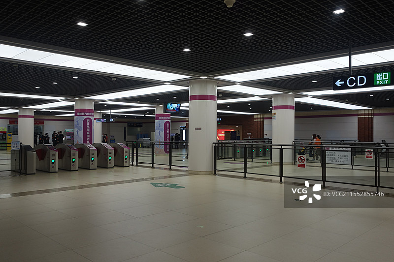 地铁站内部环境图片素材