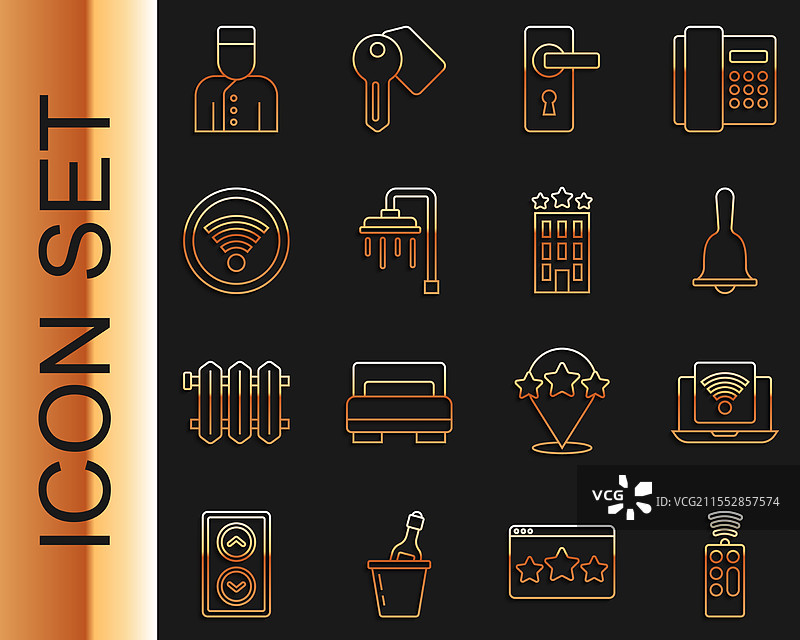 无线遥控器酒店笔记本电脑设置图片素材