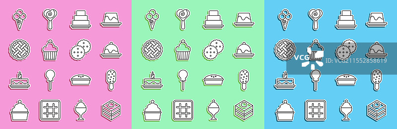 巧克力布朗尼冰淇淋蛋糕图片素材