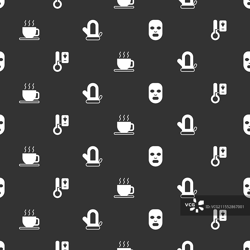 面部美容面膜、桑拿、温度计、杯子图片素材