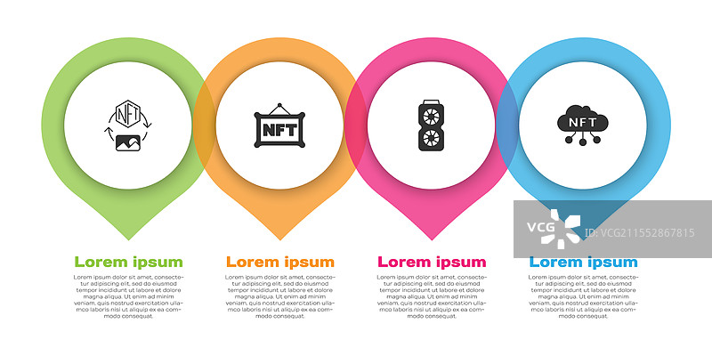 设置NFT数字加密艺术视频显卡和图片素材