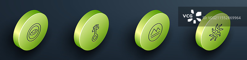 等距线条的眼睛老魔法勋章图片素材