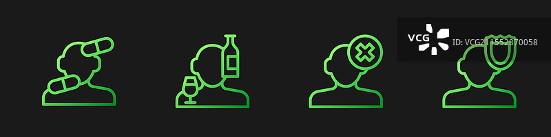 心理学中镇静剂的线性解决问题图片素材