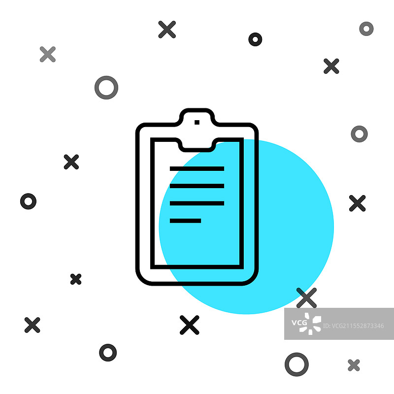 黑色线条心理测试图标，孤立于背景上图片素材