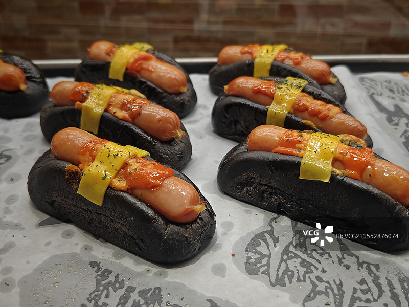 蛋糕店烘培店面包香肠黄油图片素材