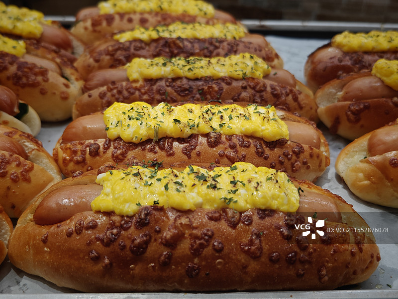 蛋糕店烘培店面包香肠黄油图片素材