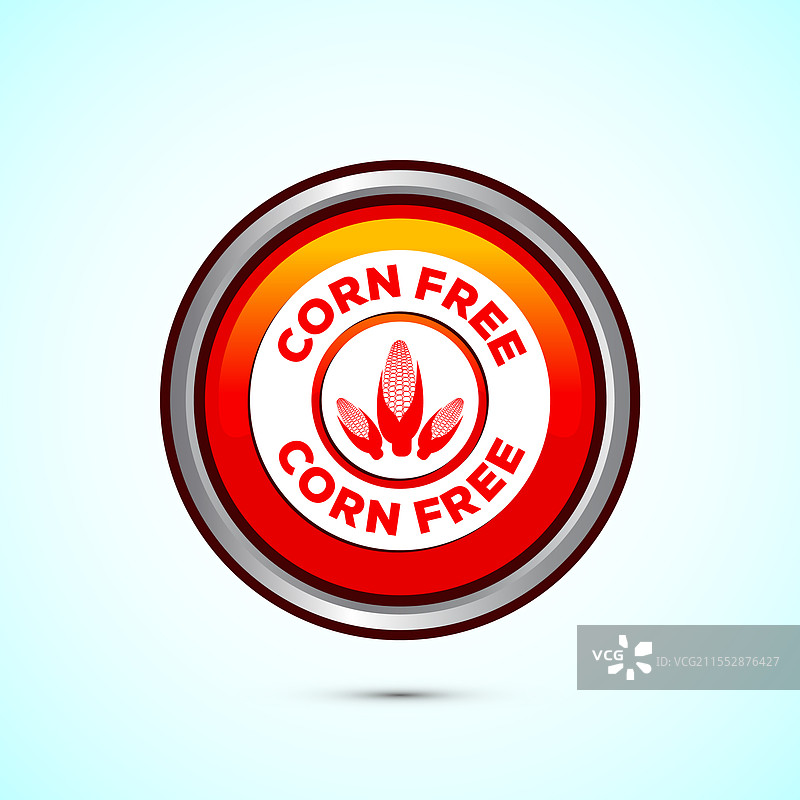 无玉米成分的图标设计，自然产品过敏原图片素材