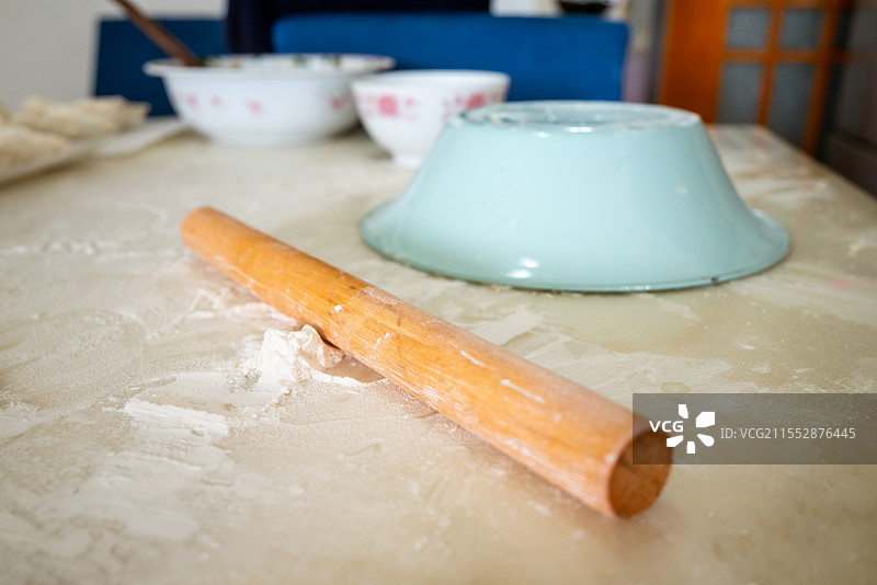 包饺子制作流程和工具图片素材