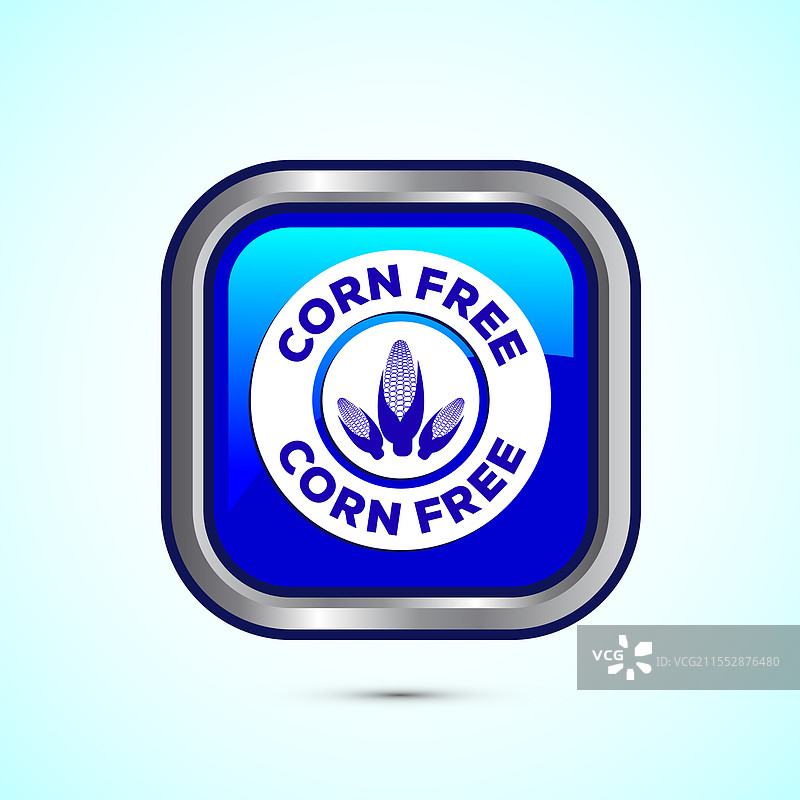 无玉米成分图标设计 自然产品过敏原图片素材