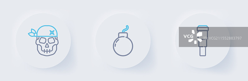 设置好瞄准镜望远镜镜头炸弹准备就绪图片素材