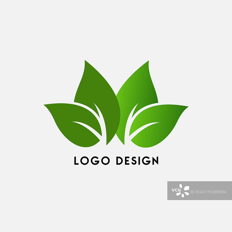 叶子标志设计图标图片素材