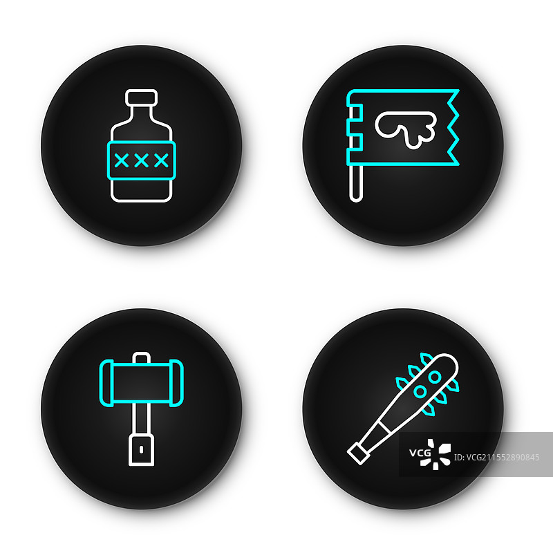 维京战锤上的宝石项链图片素材