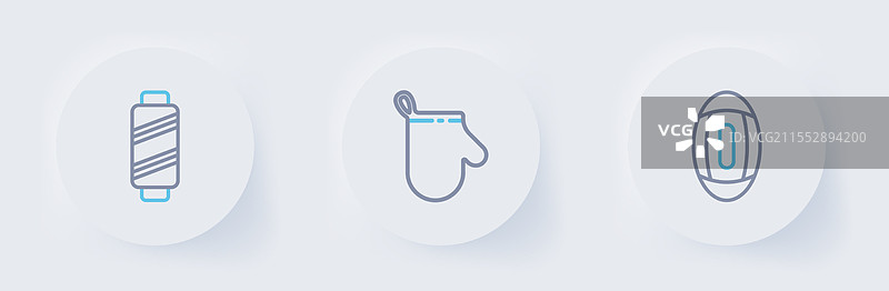 美式足球的线条、球、烤箱手套和图片素材