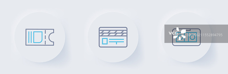 录像带电影拍板的设置线图片素材