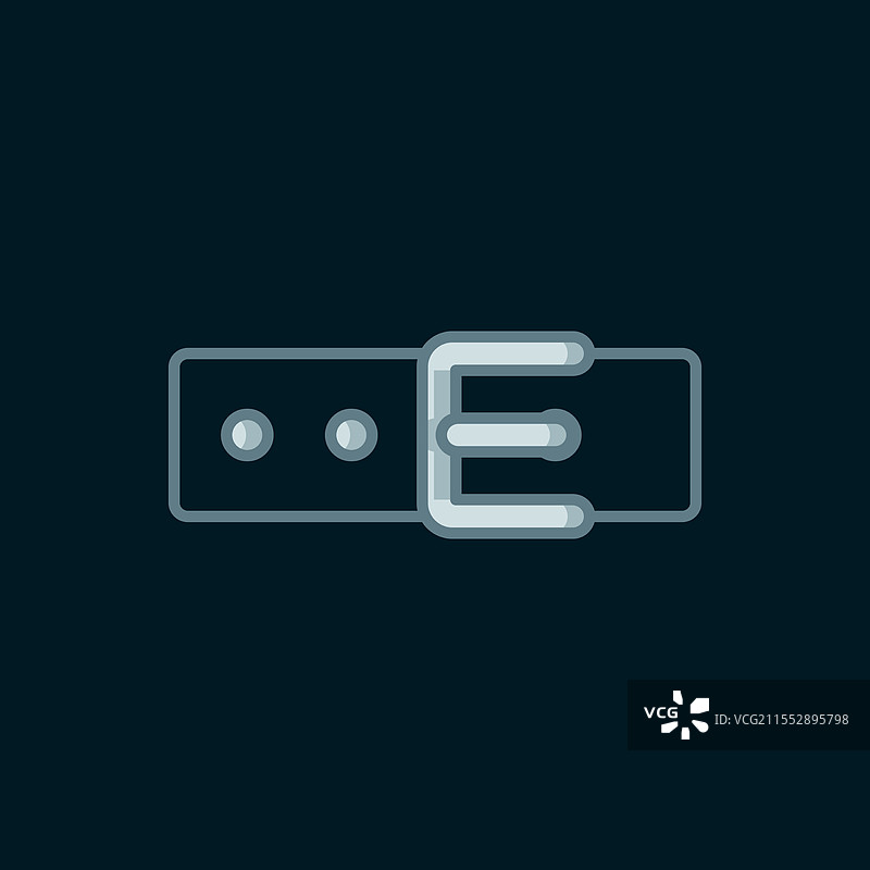 黑色背景上的带名牌图标的领口图片素材