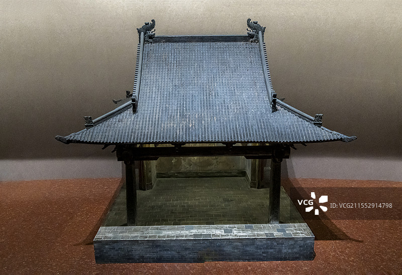 山西博物院“戏曲故乡”展：牛王庙戏台（元·至元二十年，山西省临汾市魏村）图片素材