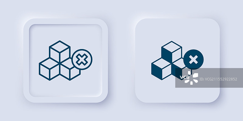 无糖自由图标的填充和轮廓设计图片素材