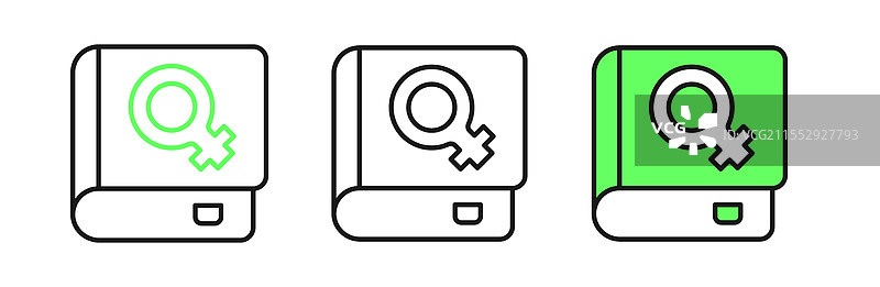 关于女性偶像的书籍系列，孤立在白色背景上图片素材