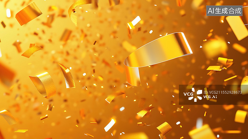 【AI数字艺术】优雅金色抽象背景动态粒子曲线营销、广告和促销艺术海报图片素材
