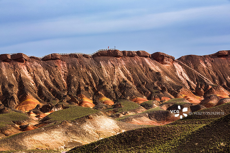 中国甘肃省张掖市七彩丹霞景区自然风光图片素材