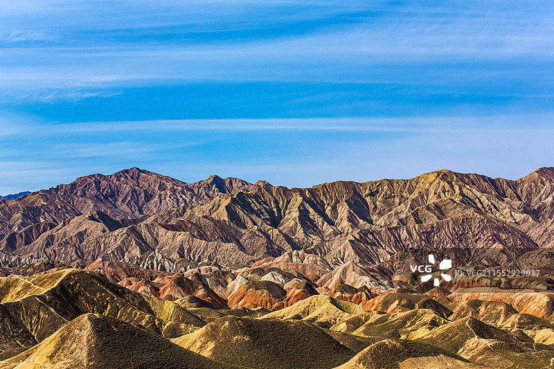 中国甘肃省张掖市七彩丹霞景区自然风光图片素材