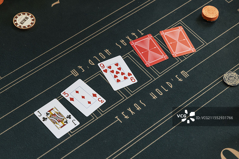 德州扑克特写图片素材