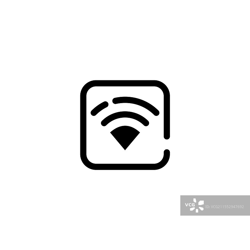 苹果不完整线条艺术图标模板图片素材